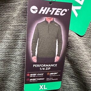 NWT Hi-Tec Performance 1/4 Zip Thermo Green Size XL